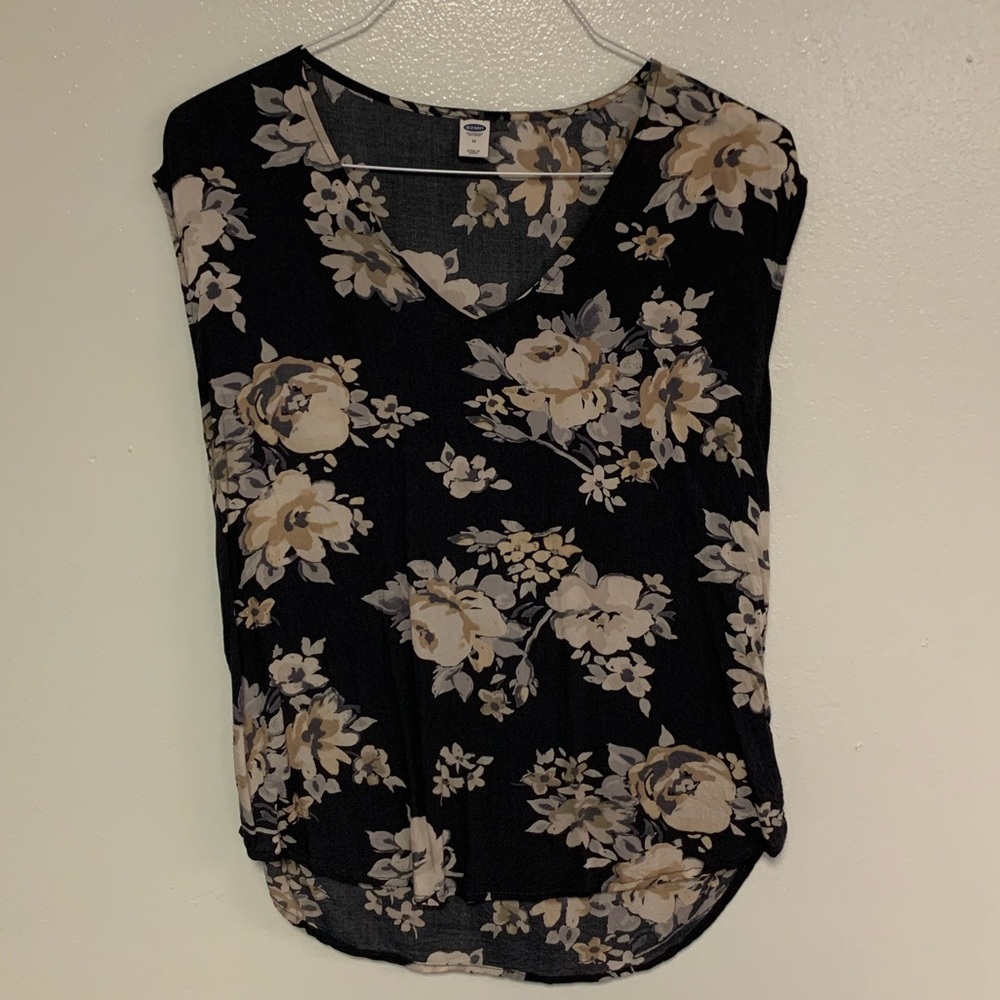Gray floral shirt